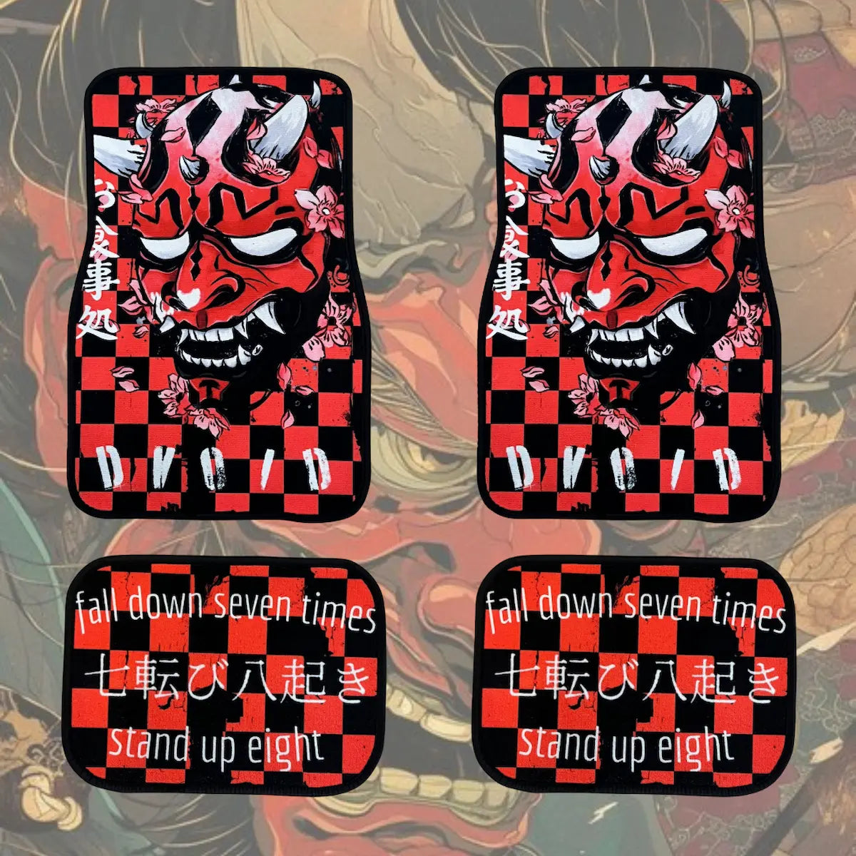 Kurenai Oni car mats