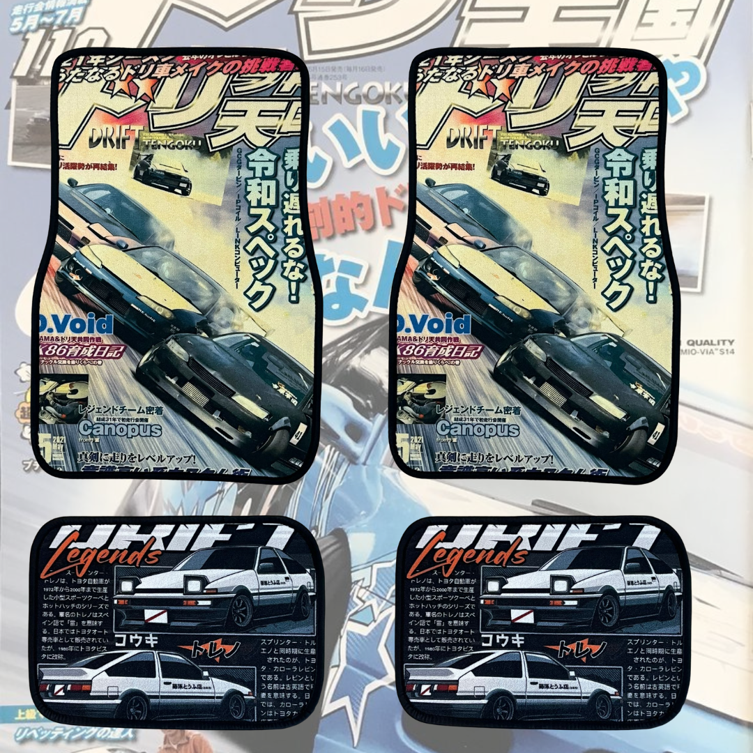 Drift tengoku JDM car mats
