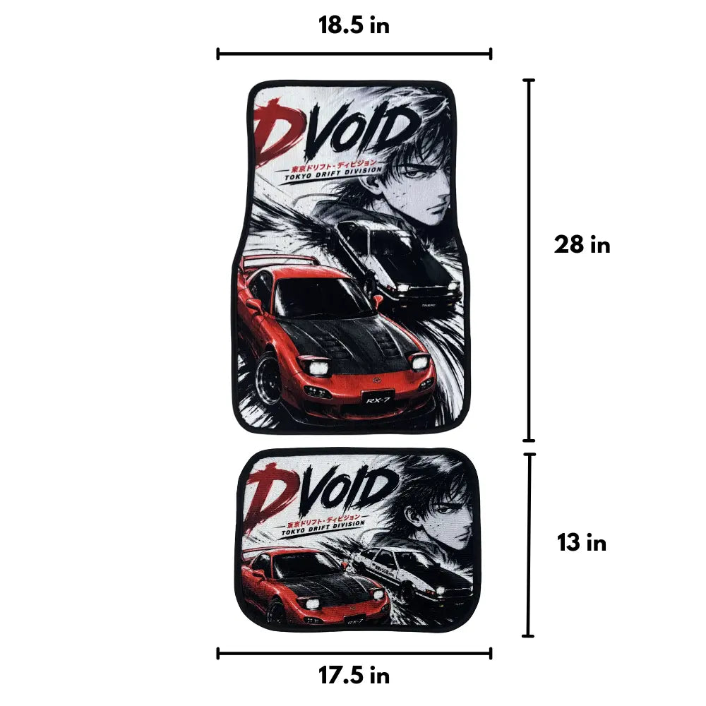 Initial D anime car mats