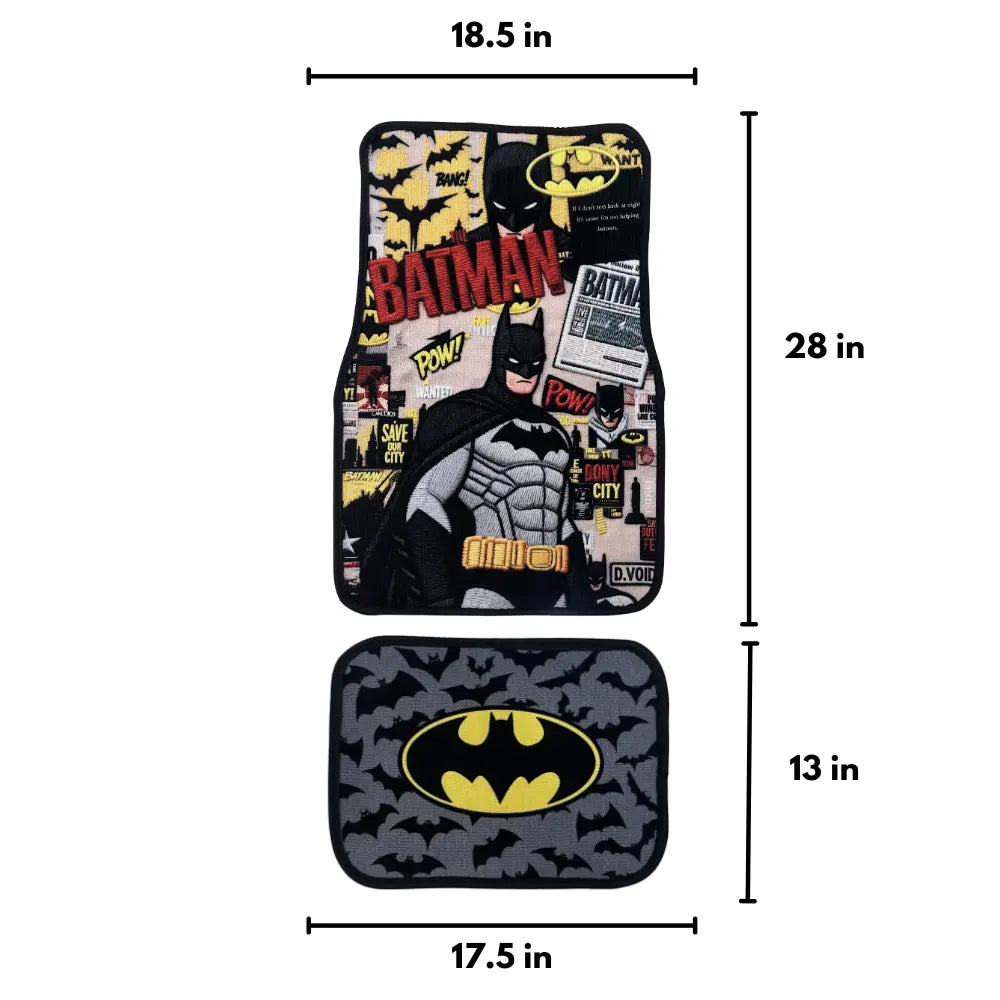 Batman and Joker collector car mats