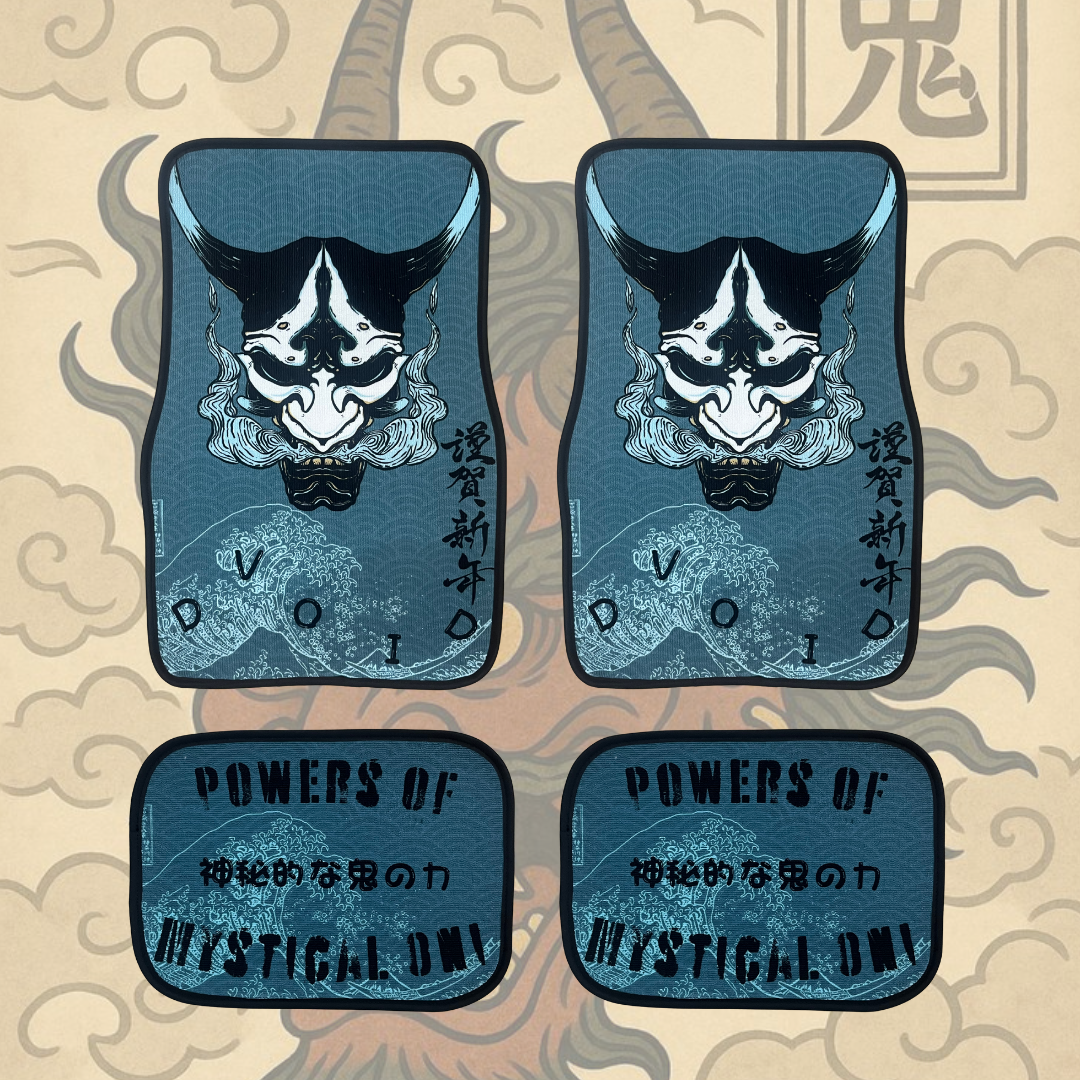 Japanese demon Oni car mats