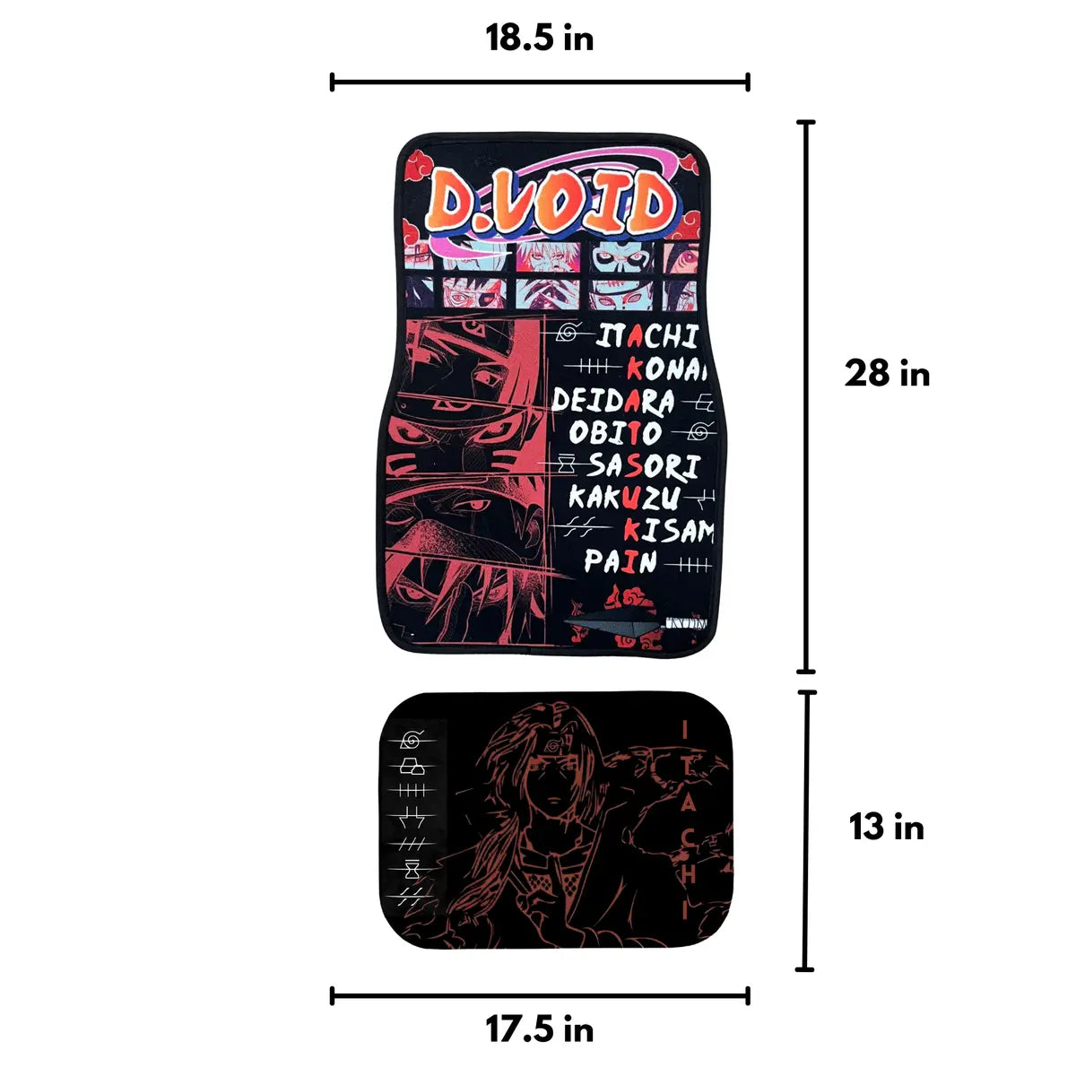 Naruto Itachi uchiha car mats