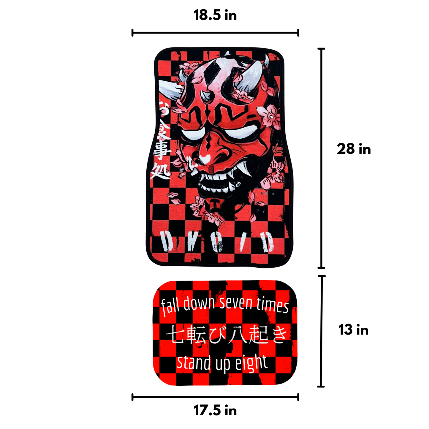 Kurenai Oni car mats