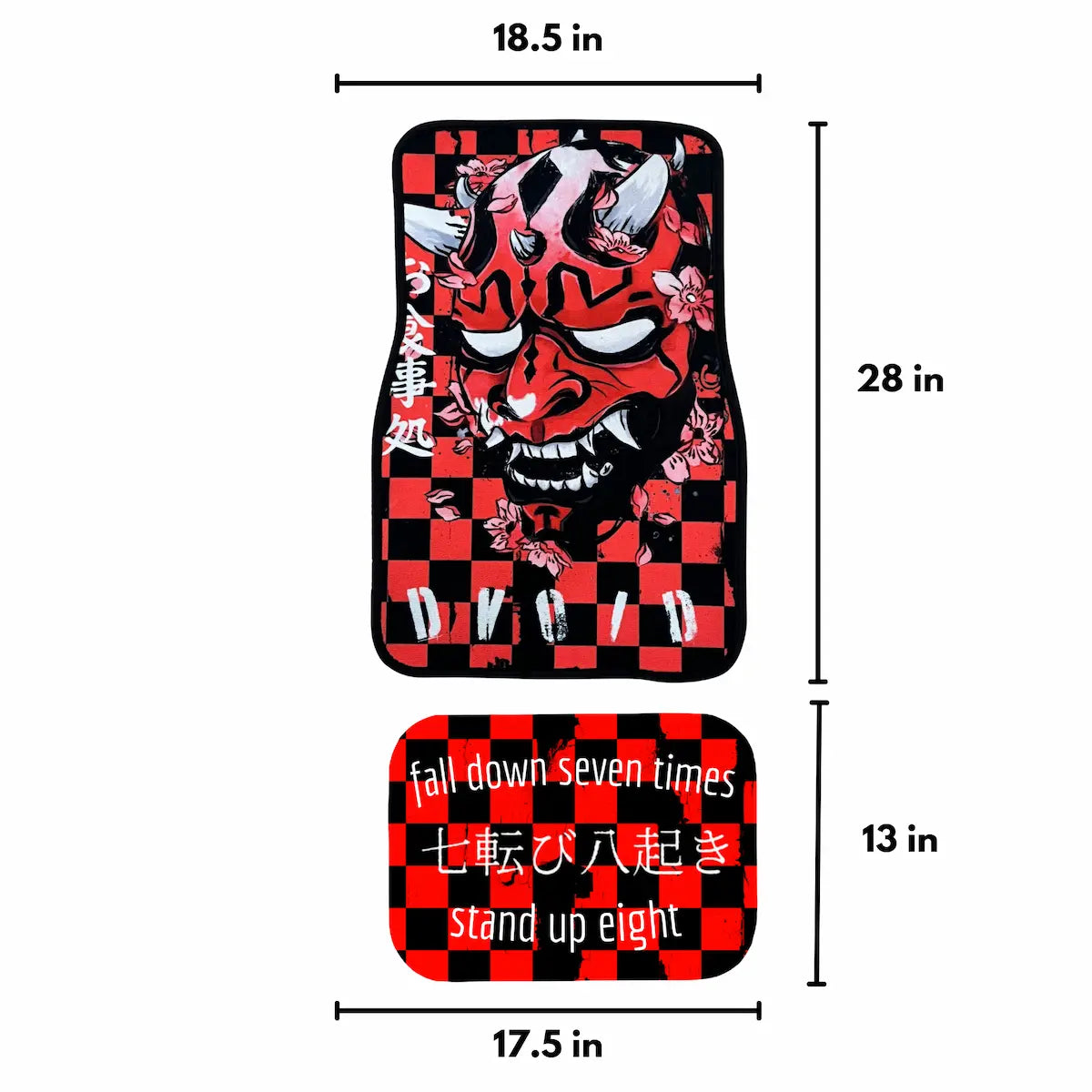 Kurenai Oni car mats