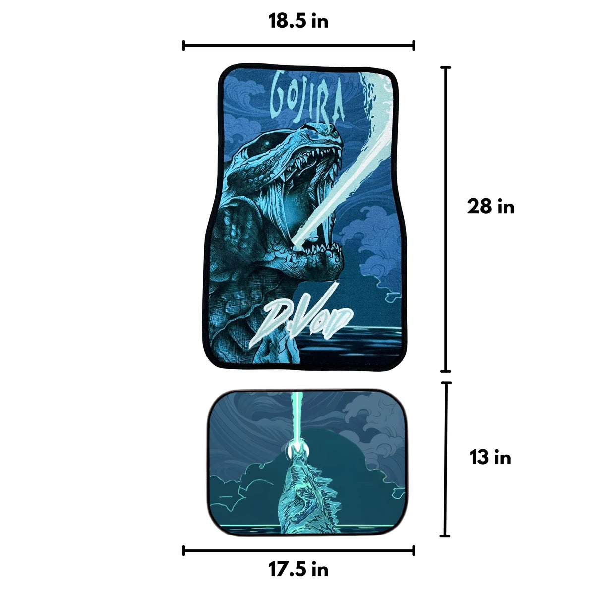 Gojira car mats