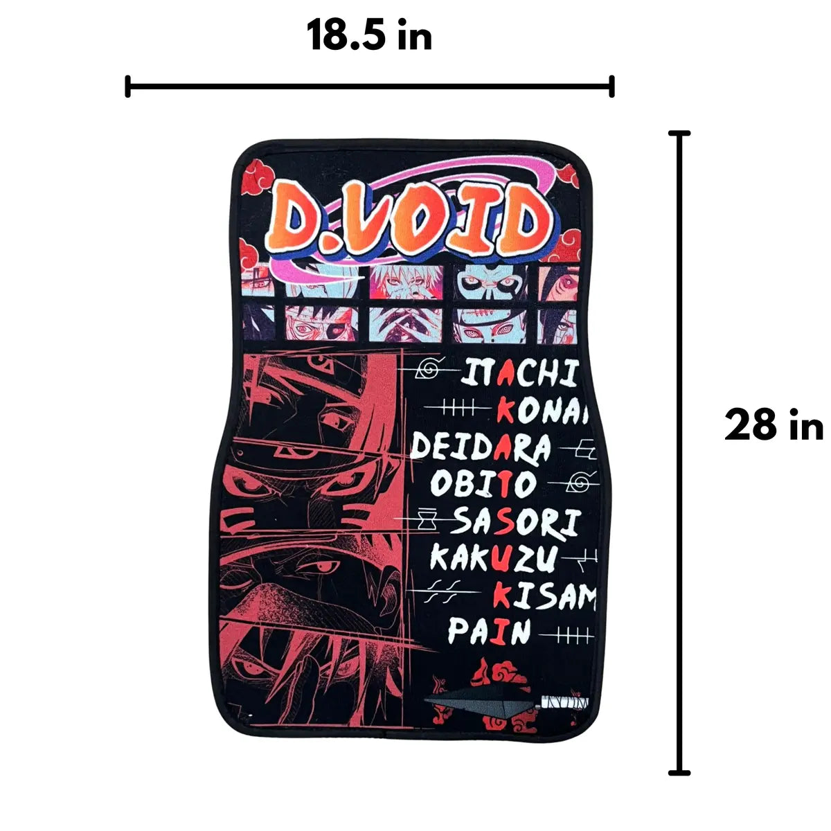 Naruto Itachi uchiha car mats