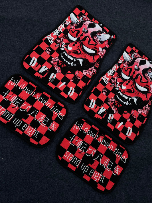 Kurenai Oni car mats