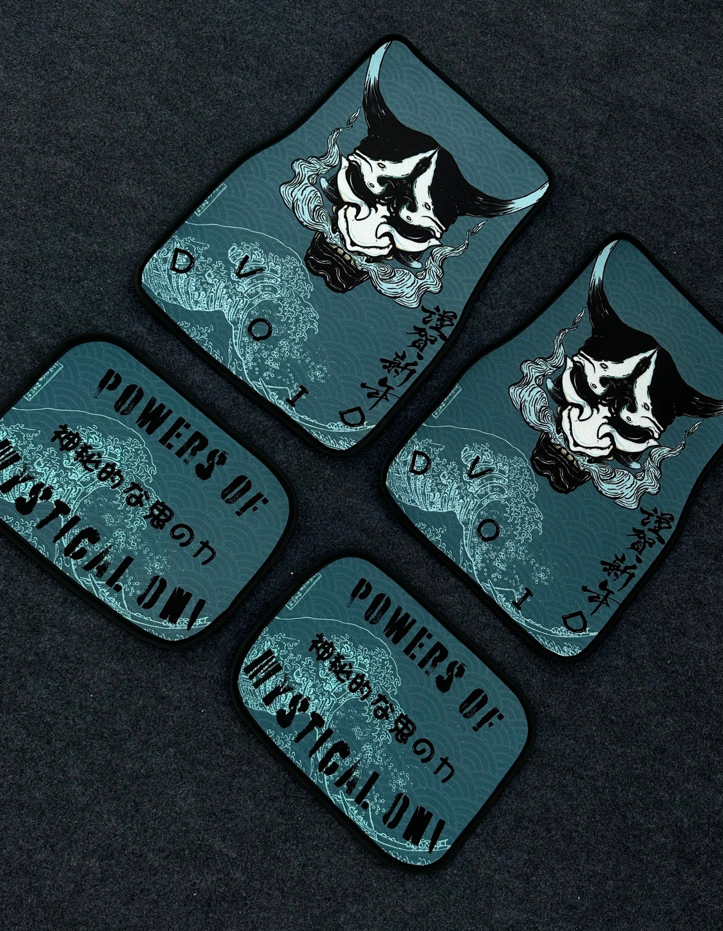 Japanese demon Oni car mats