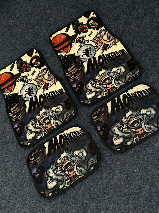 One-piece Luffy gear 5 anime car mats
