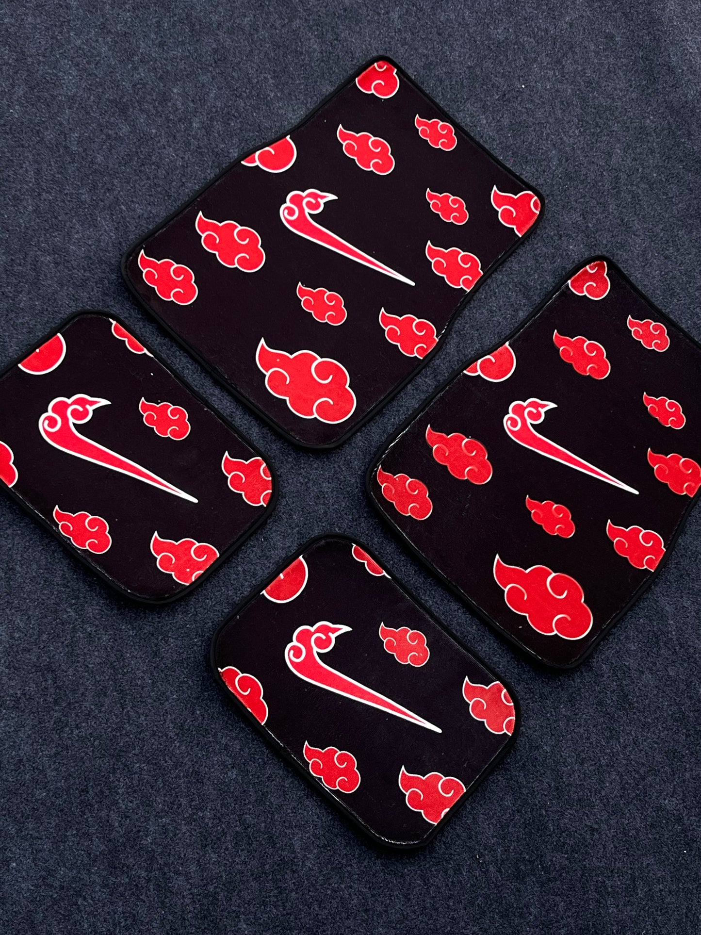 Akatsuki clouds anime car mats