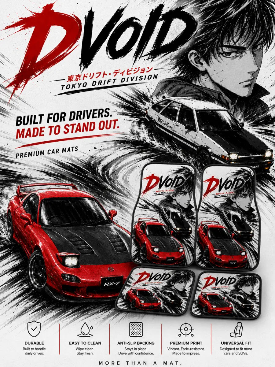 Initial D anime car mats