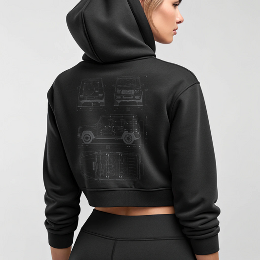 D.Void x G-Wagon crop hoodie