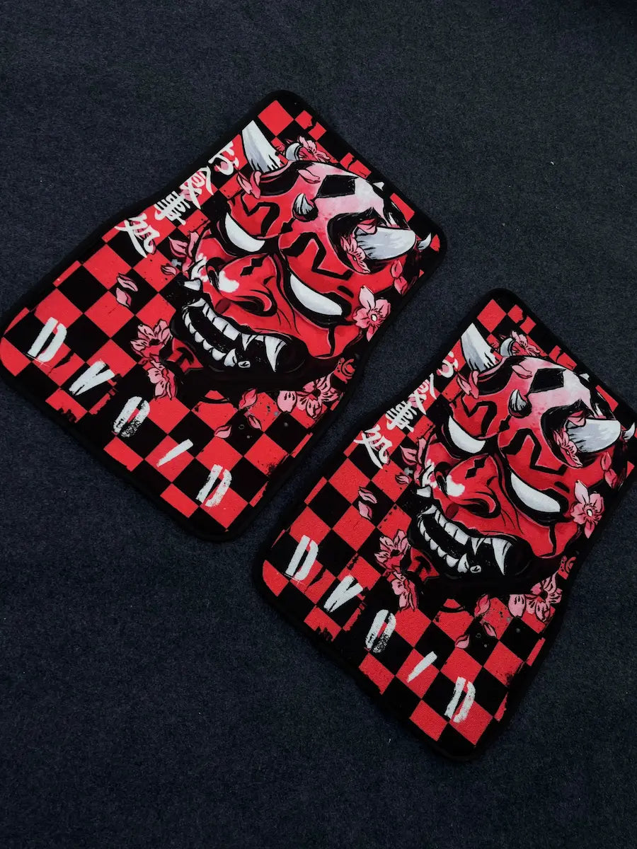 Kurenai Oni car mats
