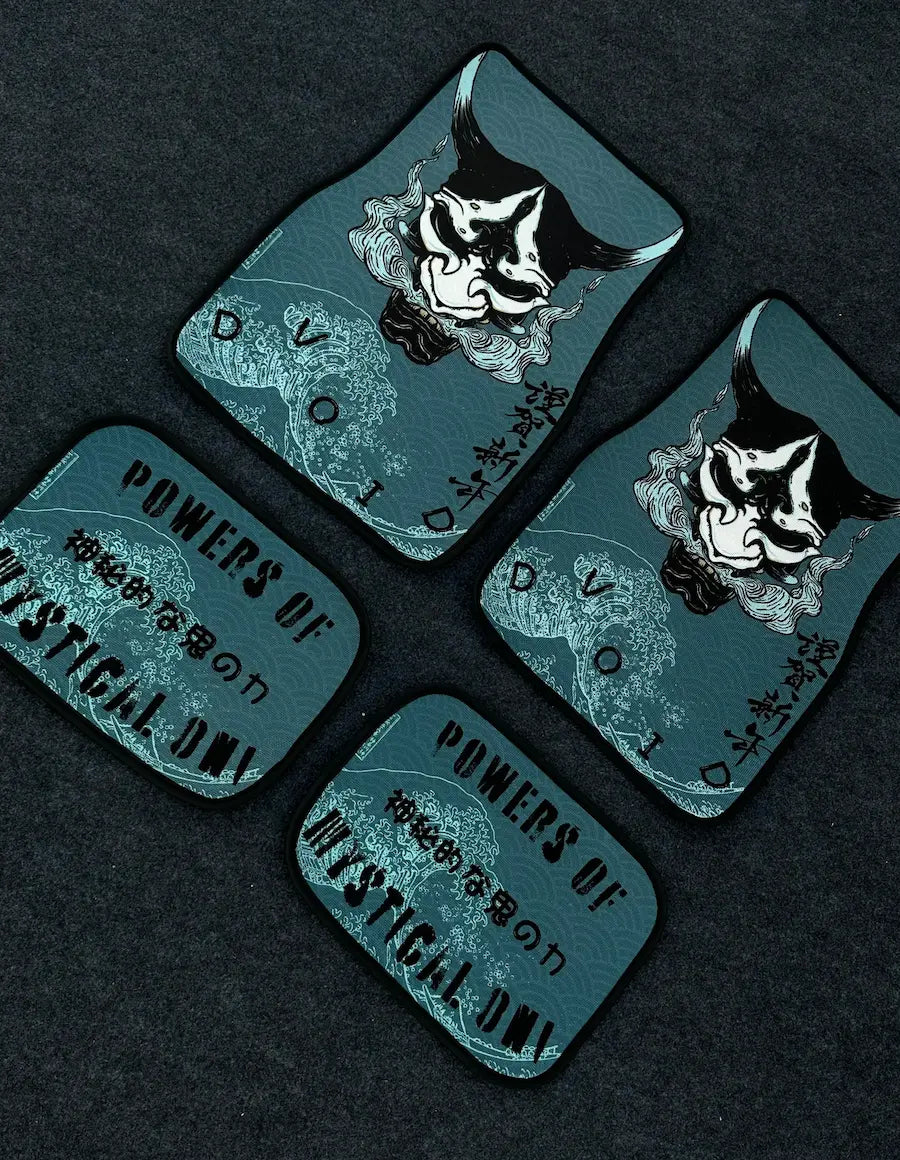 Japanese demon Oni car mats